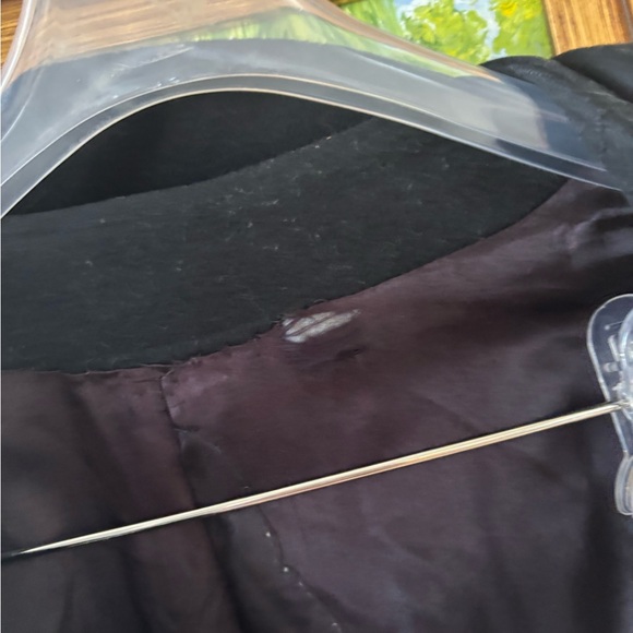 Broadlustre Vintage Black Wool Blend Coat - Picture 9 of 11